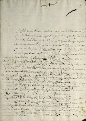 Libro Diocesano 573 de la sección Gobierno serie Religiosos-Franciscanos