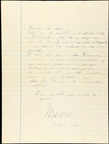 Vida personal del ingeniero Cuauhtémoc Cárdenas Solórzano. Cartas Familiares I.