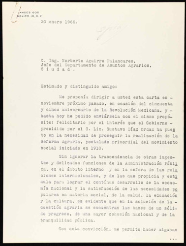 Vida política del general Lázaro Cárdenas del Río: 55 Aniversarios de la Revolución Mexicana y Reforma Agraria