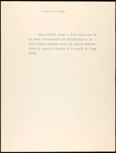 Fotografías de documentos del Congreso de Anáhuac.