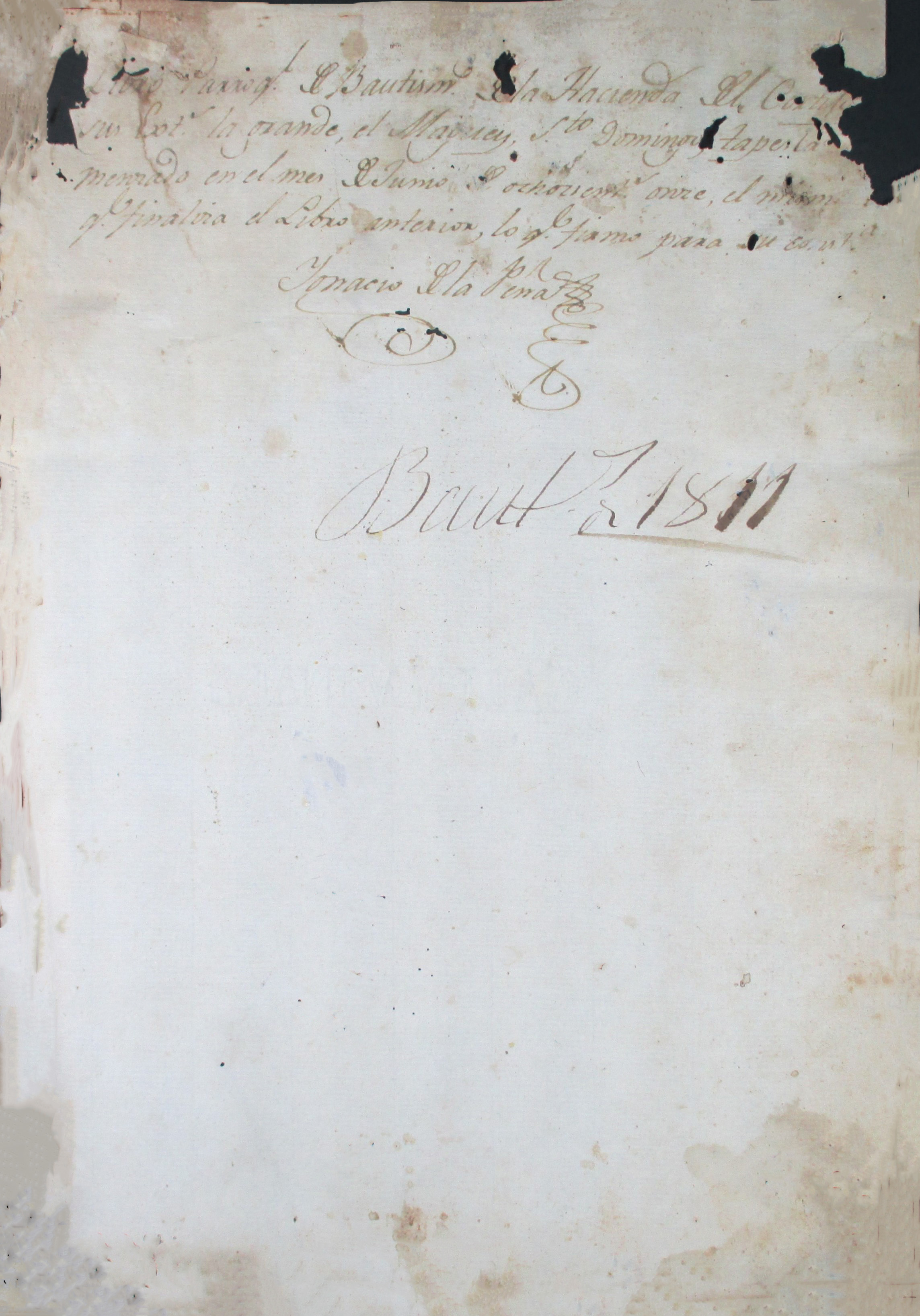 Libro 1. Bautismos, 1811-1816. Archivo Parroquial de Santiago Apóstol. Sección Sacramental