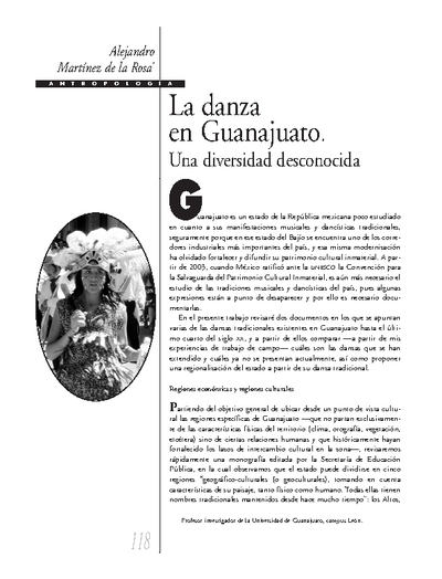 La danza de Guanajuato. Una diversidad desconocida