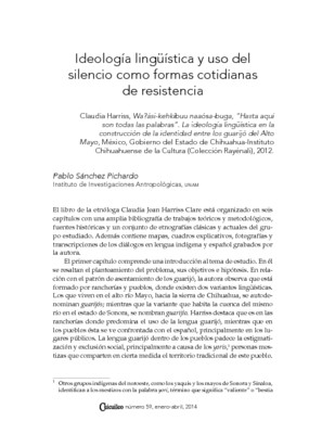 Ideología lingüística y uso del silencio como formas cotidianas de resistencia