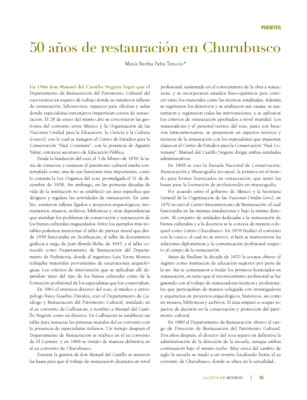 50 años de la restauración en Churubusco