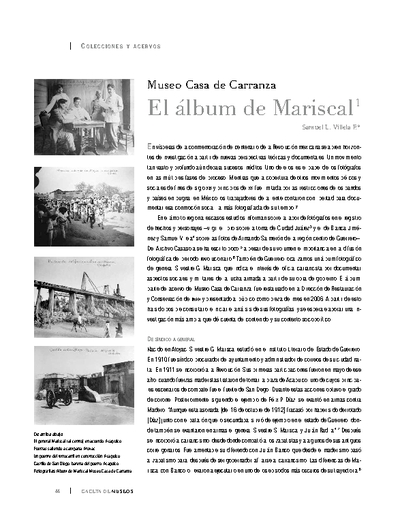 Museo Casa de Carranza. El álbum de Mariscal