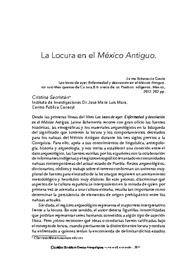 La locura en el México antiguo