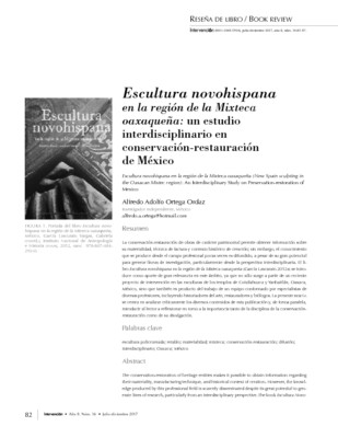 Escultura novohispana en la región de la Mixteca oaxaqueña