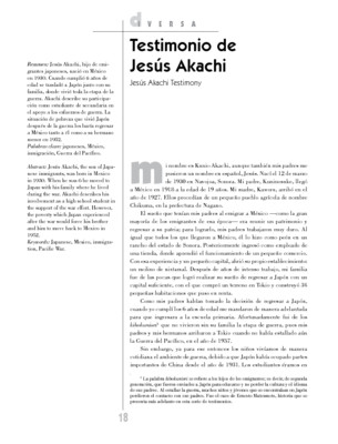 Testimonio de Jesús Akachi