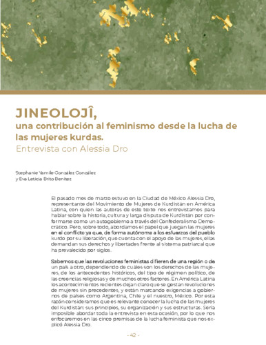 Jineolojî, una contribución al feminismo desde la lucha de las mujeres kurdas. Entrevista con Alessia Dro