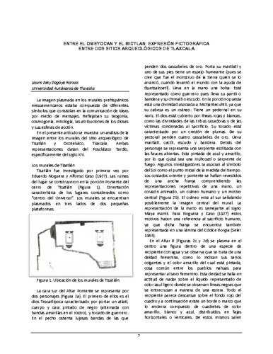 Entre el Omeyocan y el Mictlan: expresión pictográfica entre dos sitios arqueológicos de Tlaxcala