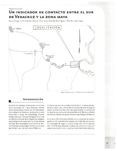 Un indicador de contacto entre el sur de Veracruz y la zona Maya