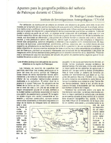 Apuntes para la geografía política del señorío de Palenque durante el Clásico