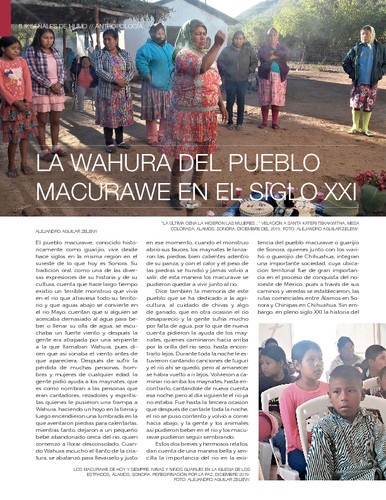 La wahura del pueblo macurawe en el siglo XXI