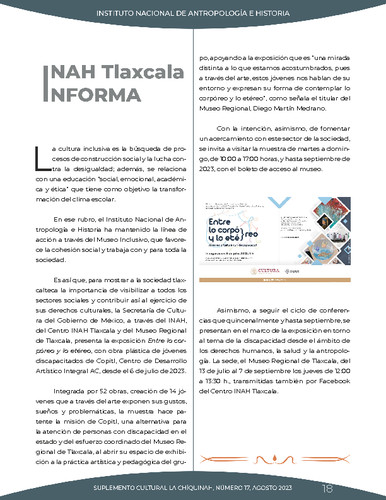 INAH Tlaxcala informa