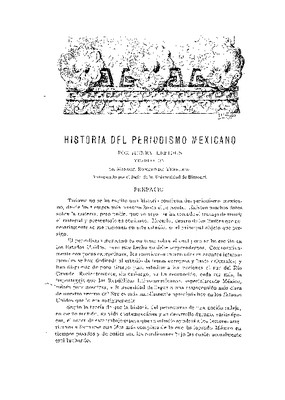 Historia del periodismo mexicano.