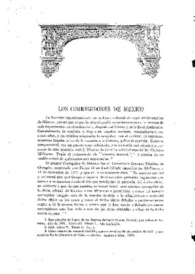 Los corregidores de México.