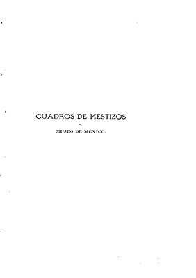 Cuadro de mestizos del Museo de México.