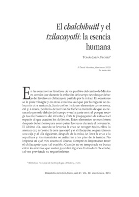El chalchihuitl y el tzilacayotli: la esencia humana