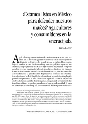 ¿Estamos listos en México para defender nuestros maíces? Agricultores y consumidores en la encrucijada