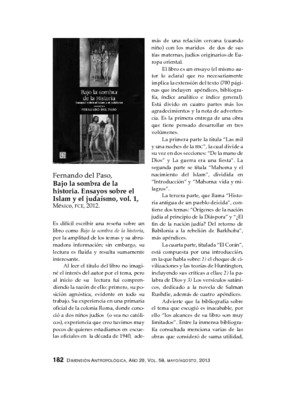 Fernando del Paso, Bajo la sombra de la historia. Ensayos sobre el Islam y el judaísmo, vol. 1, México, FCE, 2012.