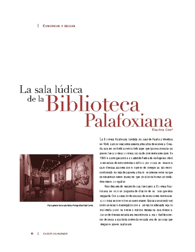 La sala lúdica de la Biblioteca Palafoxiana