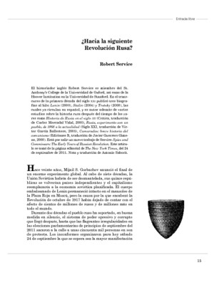 ¿Hacia la siguiente Revolución Rusa?