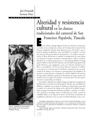 Alteridad y resistencia cultural en las danzas tradicionales del carnaval de San Francisco Papalotla, Tlaxcala