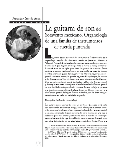 La guitarra del son del Sotavento mexicano. Organología de una familia de instrumentos de cuerda punteada