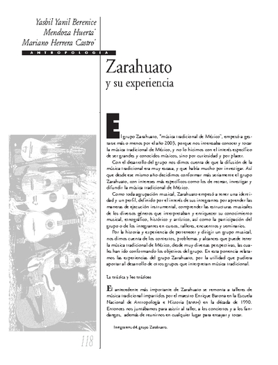 Zarahuato y su experiencia