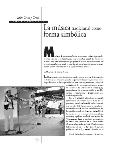 La música tradicional como forma simbólica
