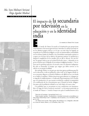 El impacto de la secundaria por televisión en la educación y en la identidad india