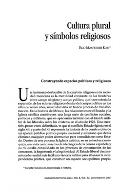 Cultura plural y símbolos religiosos