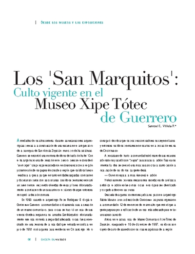 Los "San MArquito": Culto vigente en el Museo Xipe Tótec de Guerrero