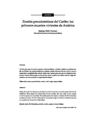 Zombis precolombinos del Caribe: los primeros muertos vivientes de América