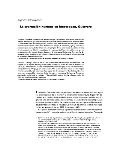 La cremación humana en Ixcateopan, Guerrero