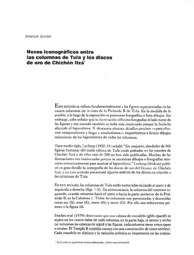 Nexos iconográficos entre las columnas de Tula y los discos de oro de Chichén Itzá