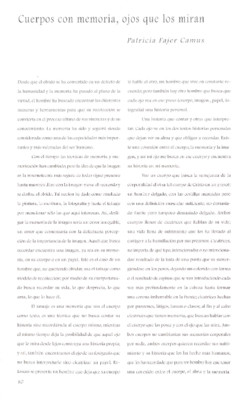 Cuerpos con memoria, ojos que los miran