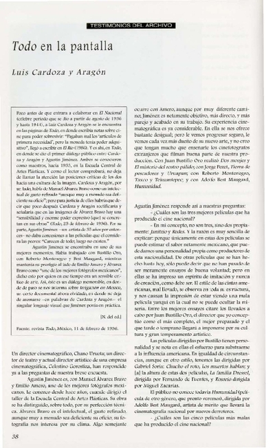Todo en la pantalla