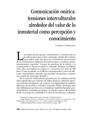 Comunicación onírica: tensiones interculturales alrededor del valor de lo inmaterial como percepción y conocimiento