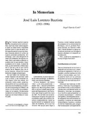  José Luis Lorenzo Bautista (1921-1996)