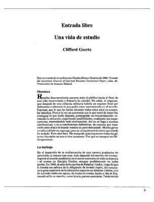Una vida de estudio