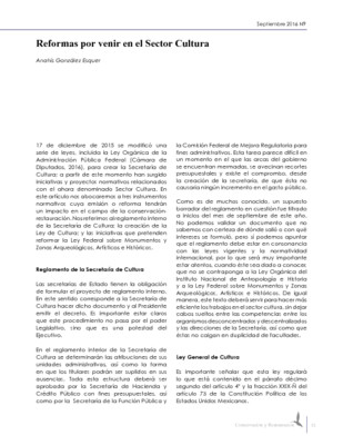 Reformas por venir en el Sector Cultura