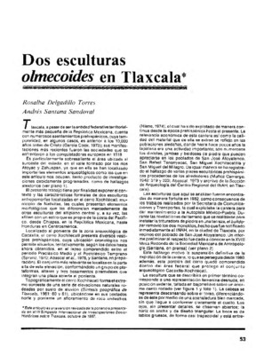 Dos esculturas olmecoides en Tlaxcala