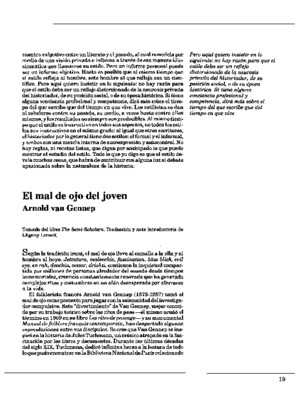 El mal de ojo del joven