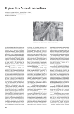 El piano Herz Neven de Maximiliano