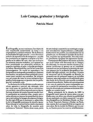 Luis Campa, grabador y fotógrafo