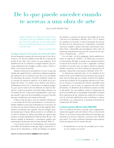 De lo que puede suceder cuando te acercas a una obra de arte
