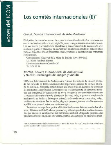 Los comités internacionales (II)