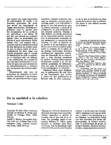 De la santidad a la esbeltez