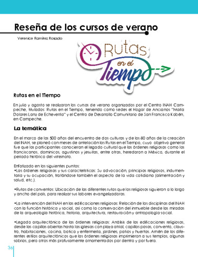 Reseña de los cursos de verano 